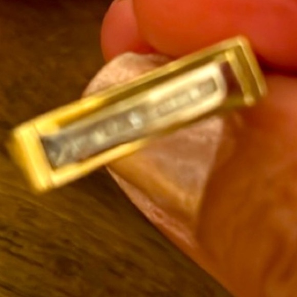 Baguette Diamond Ring Heavy solid real Gold - Picture 16 of 16